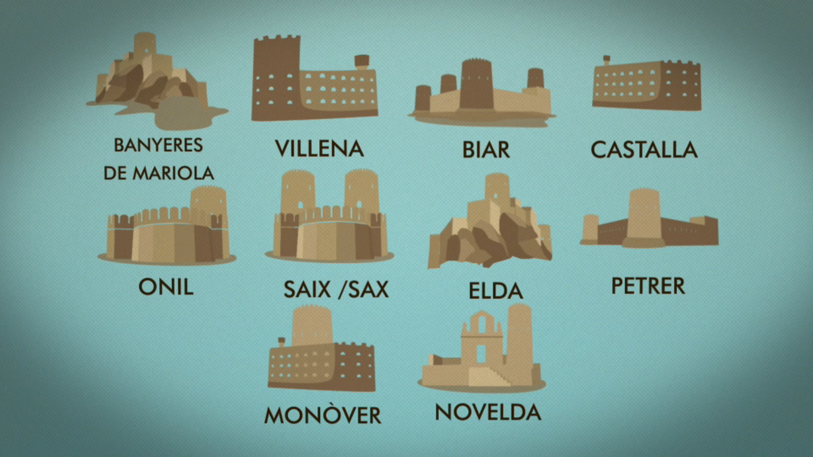 La ruta dels castells és una de les huit rutes dissenyades per GVA Turisme