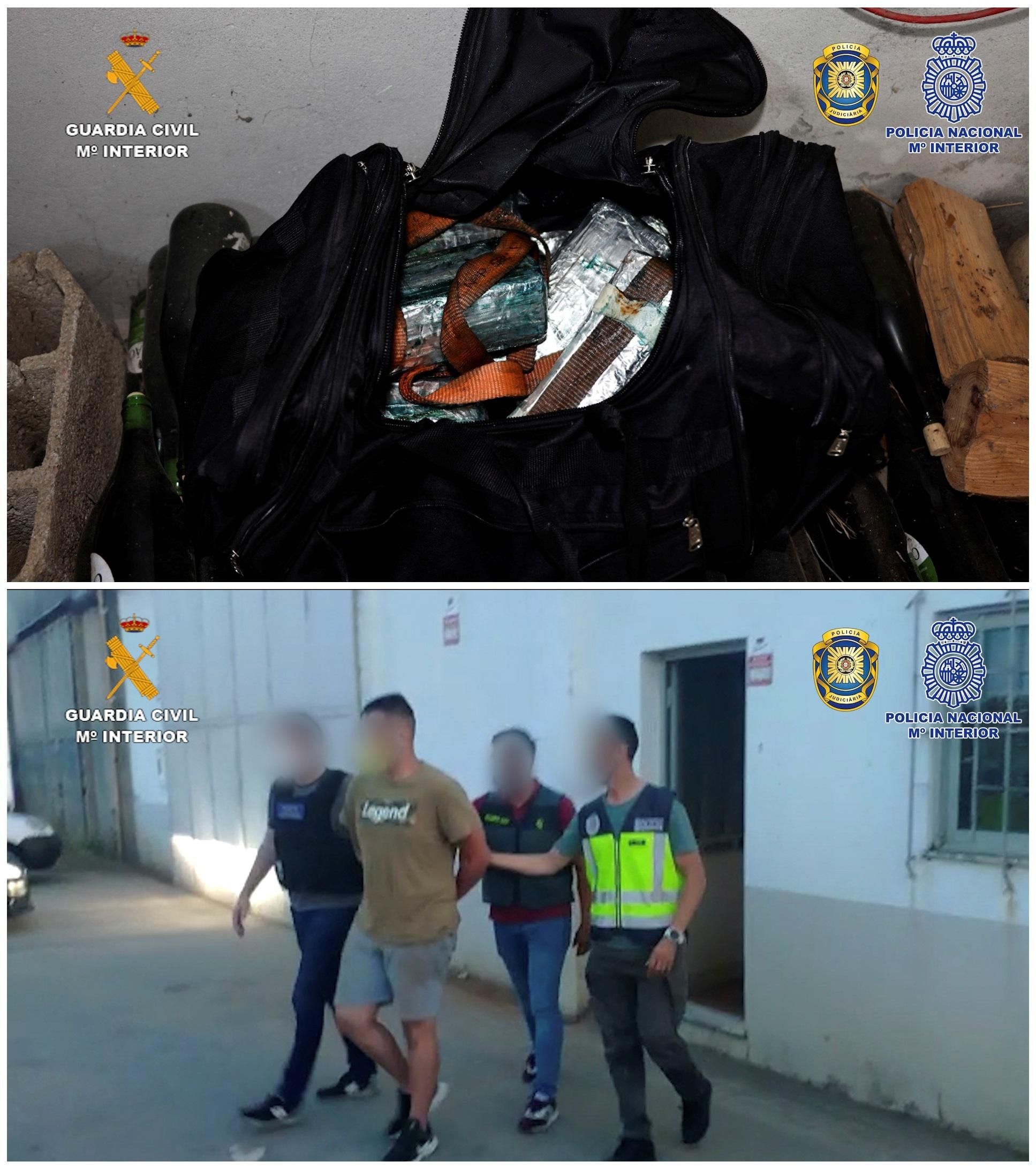 Moment de la detenció d'un dels integrants de la banda Moment de la detenció d'un dels integrants de la banda