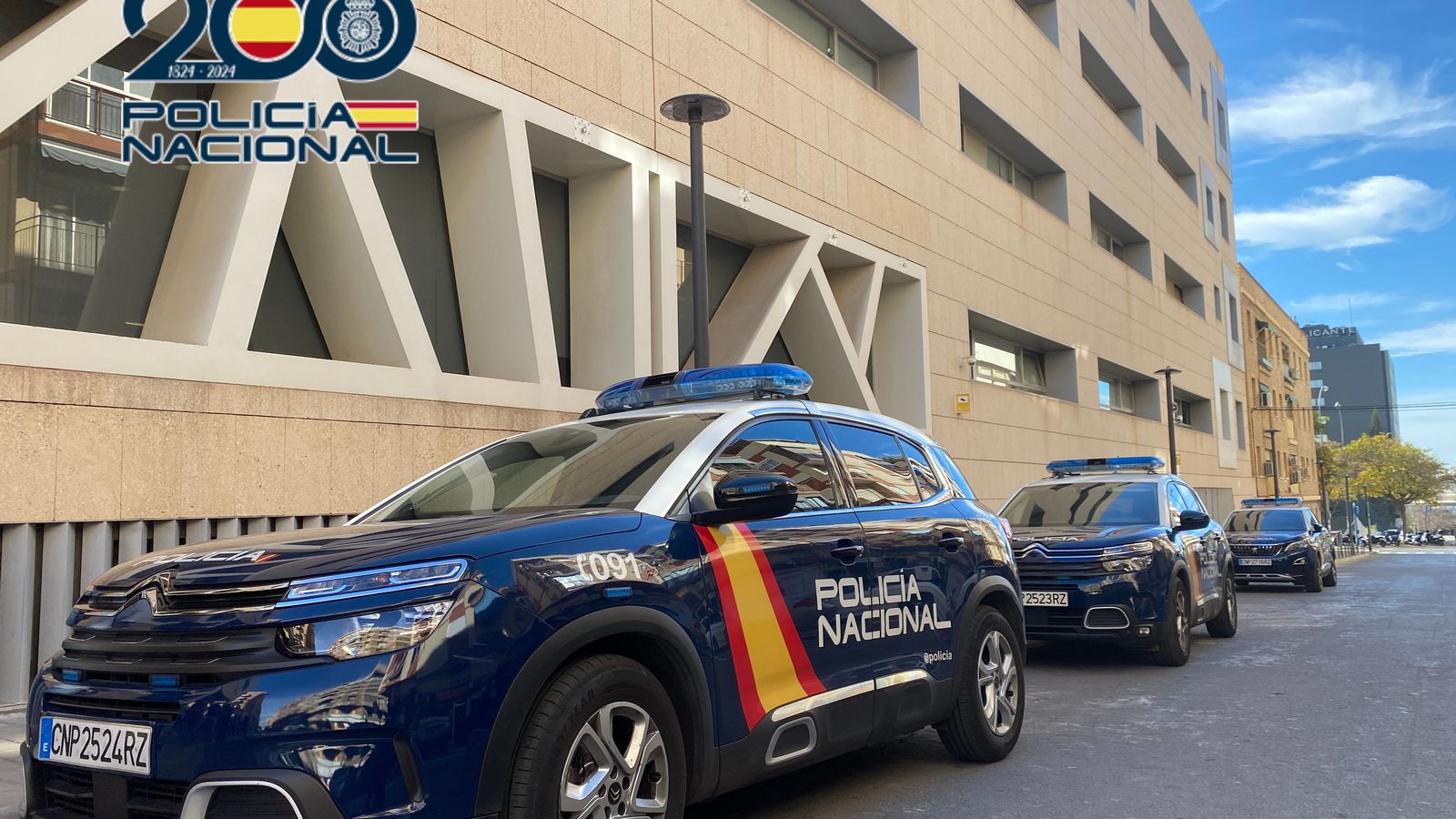 Façana de la comissaria provincial de la Policia Nacional d'Alacant