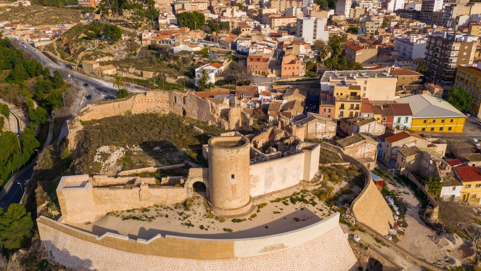 Imatge aèria d'Elda, el municipi on presumptament es va produir l'agressió sexual