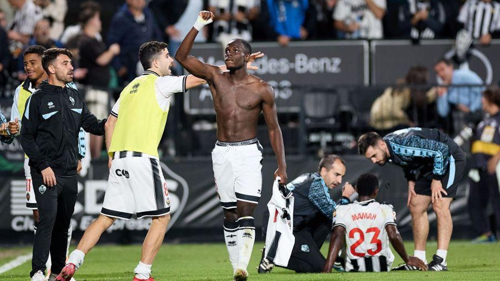 Doué ha celebrat el gol i ha sigut expulsat