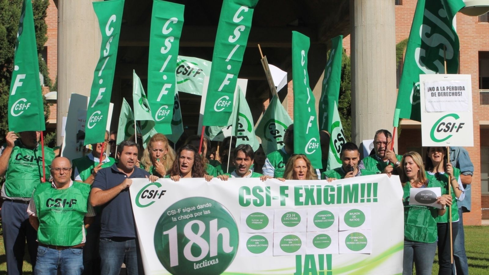 Concentració del CSIF, aquest dimecres