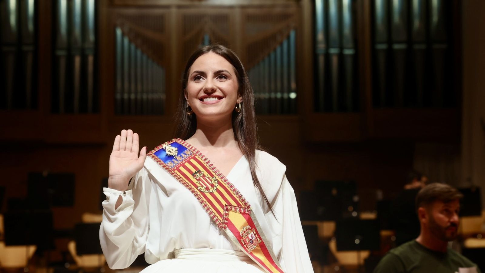 Mª Estela Arnandis, en un acte faller, en arxiu