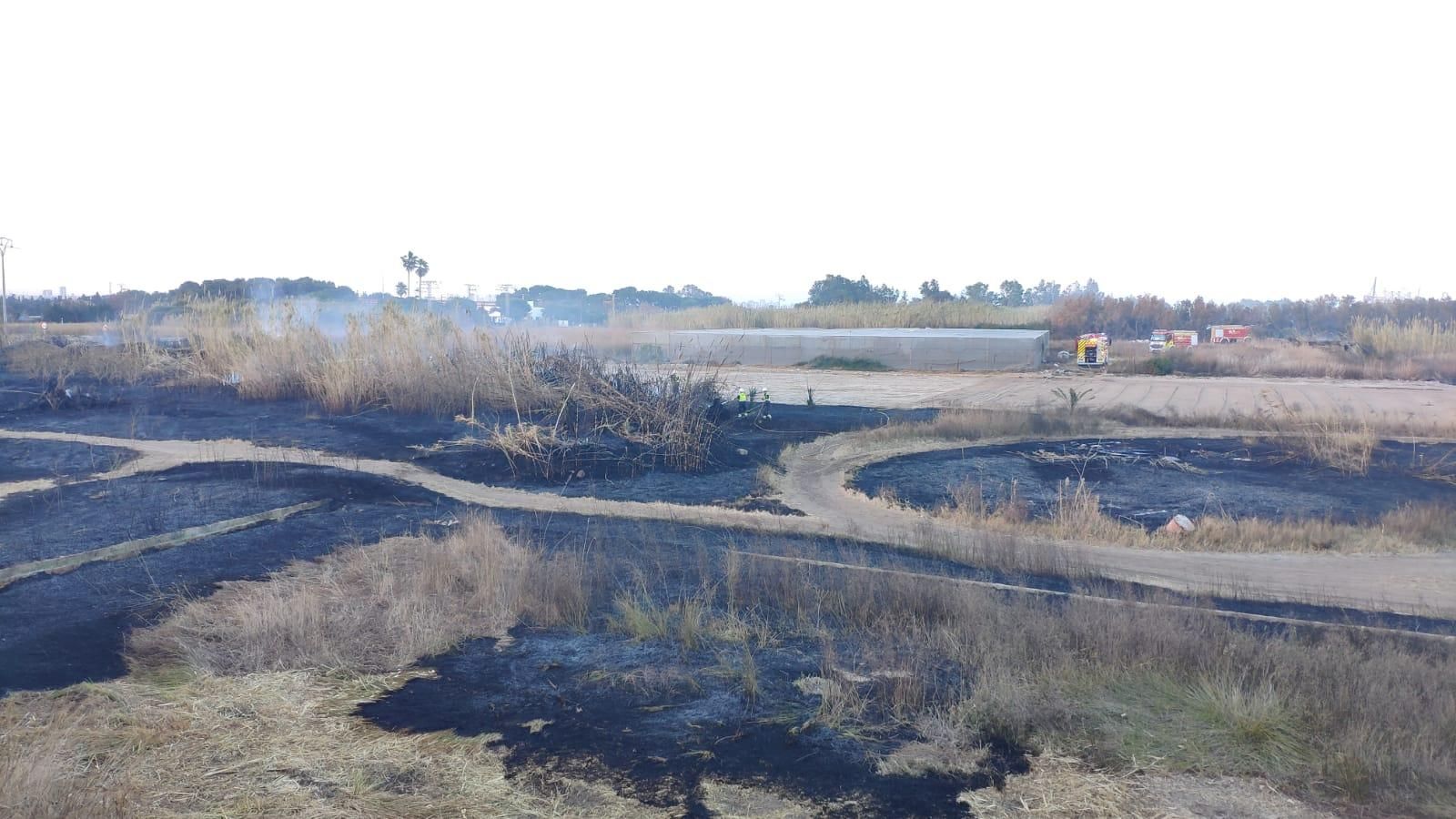 Incendi prop de l'Albufera