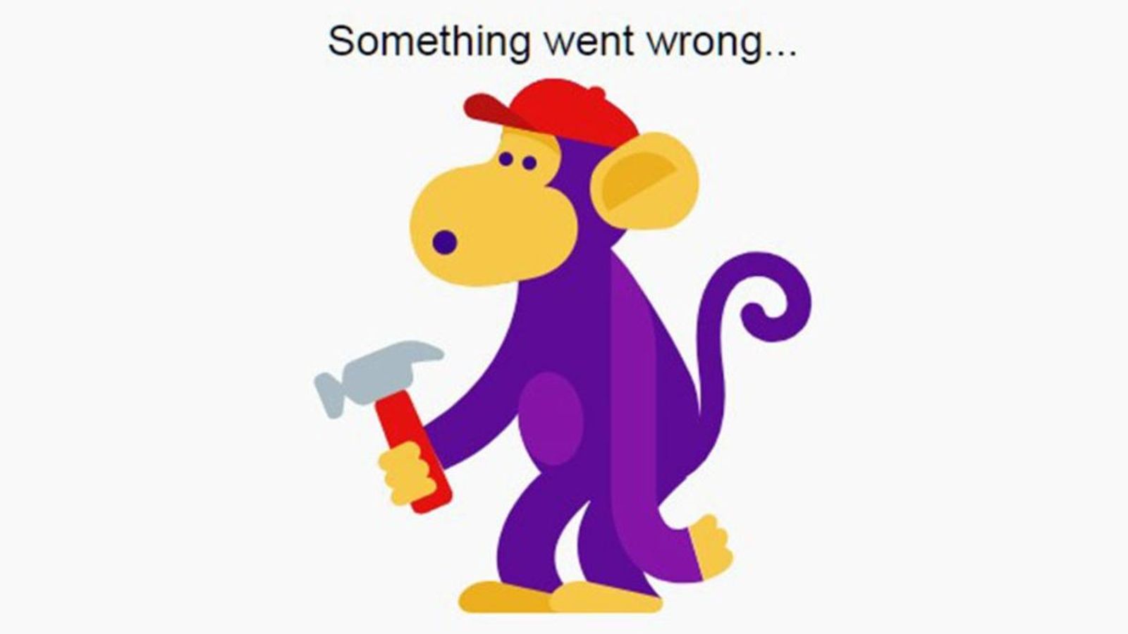 Missatge d'error de Google