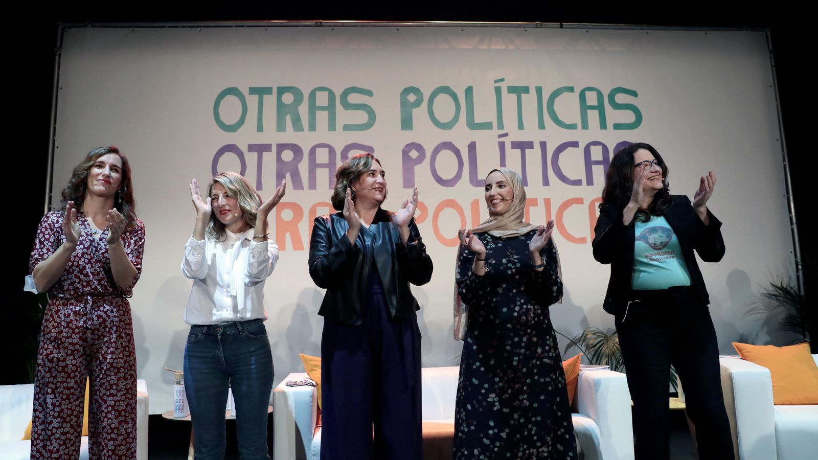 Les cinc lideresses al Teatre Olympia de València
