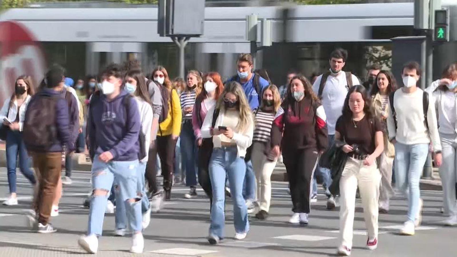 Un grup d'estudiants de la Universitat de València