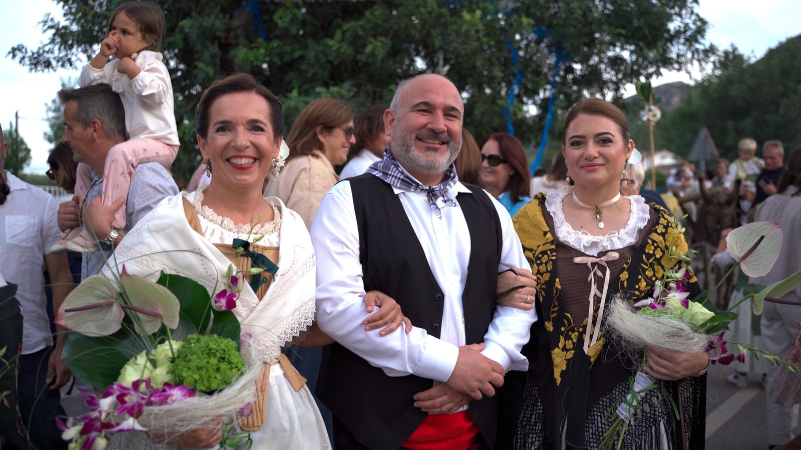Amb 'Terra de festes' participarem en la romeria de Benibrai de Xaló acompanyats pels majorals i majorales vestits tradicionals del segle XVII