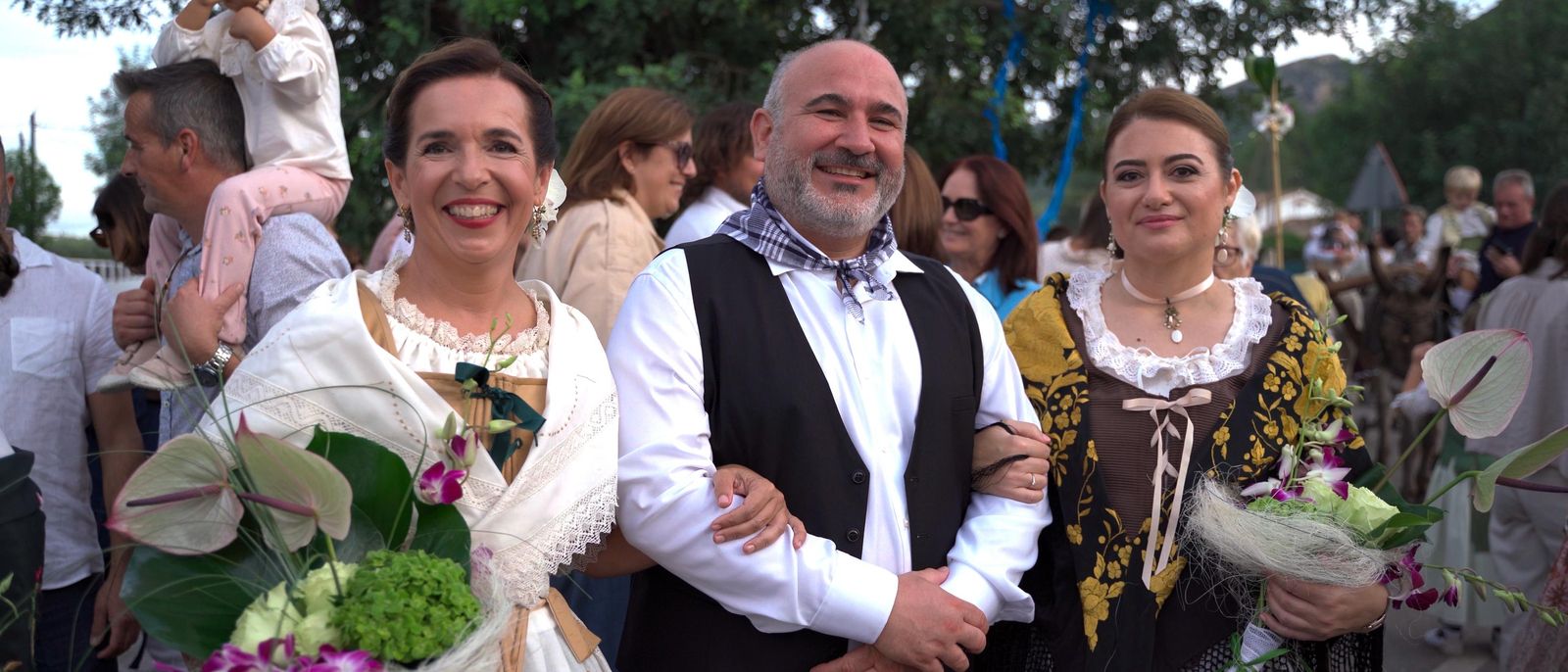 Amb 'Terra de festes' participarem en la romeria de Benibrai de Xaló acompanyats pels majorals i majorales vestits tradicionals del segle XVII