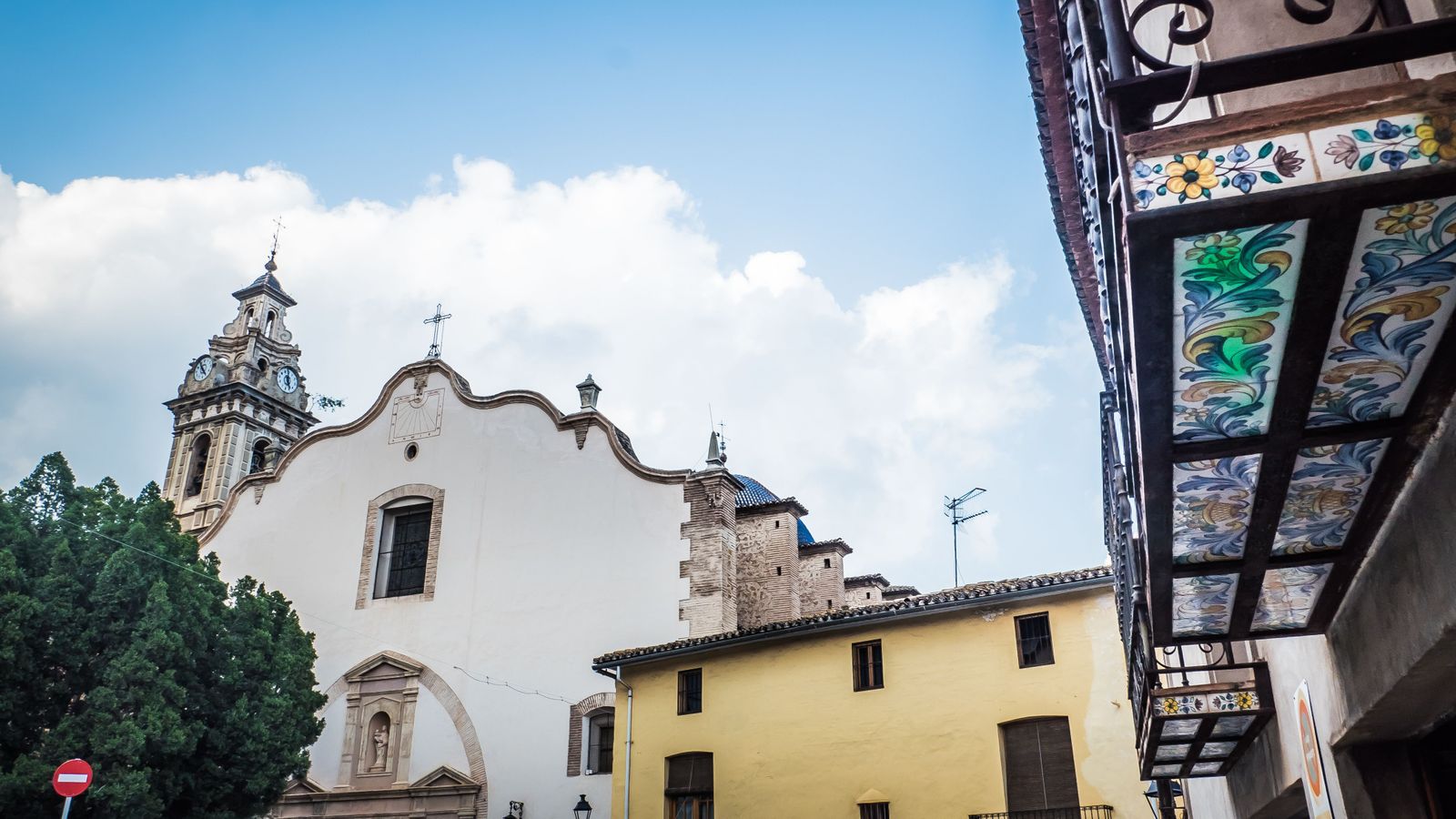 Nucli antic d'Oliva, un dels municipis que està este dimecres en avís roig per la calor