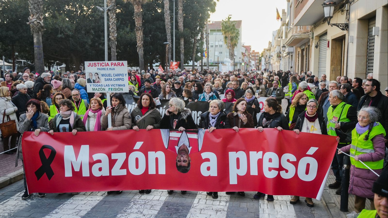Manifestació de la dana realitzada a Benetússer el passat 31 de gener
