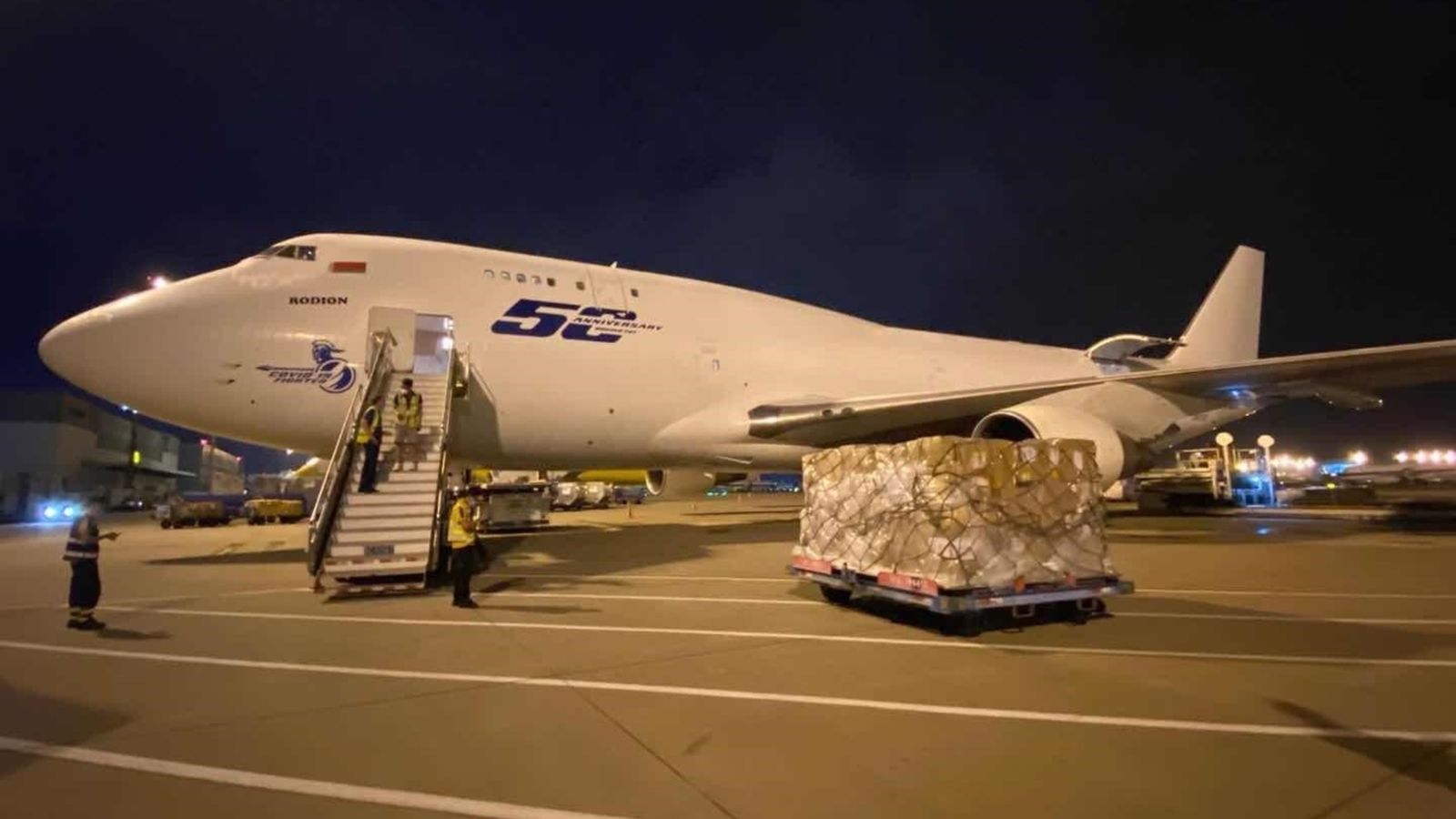 Un dels nous avions procedents de la Xina