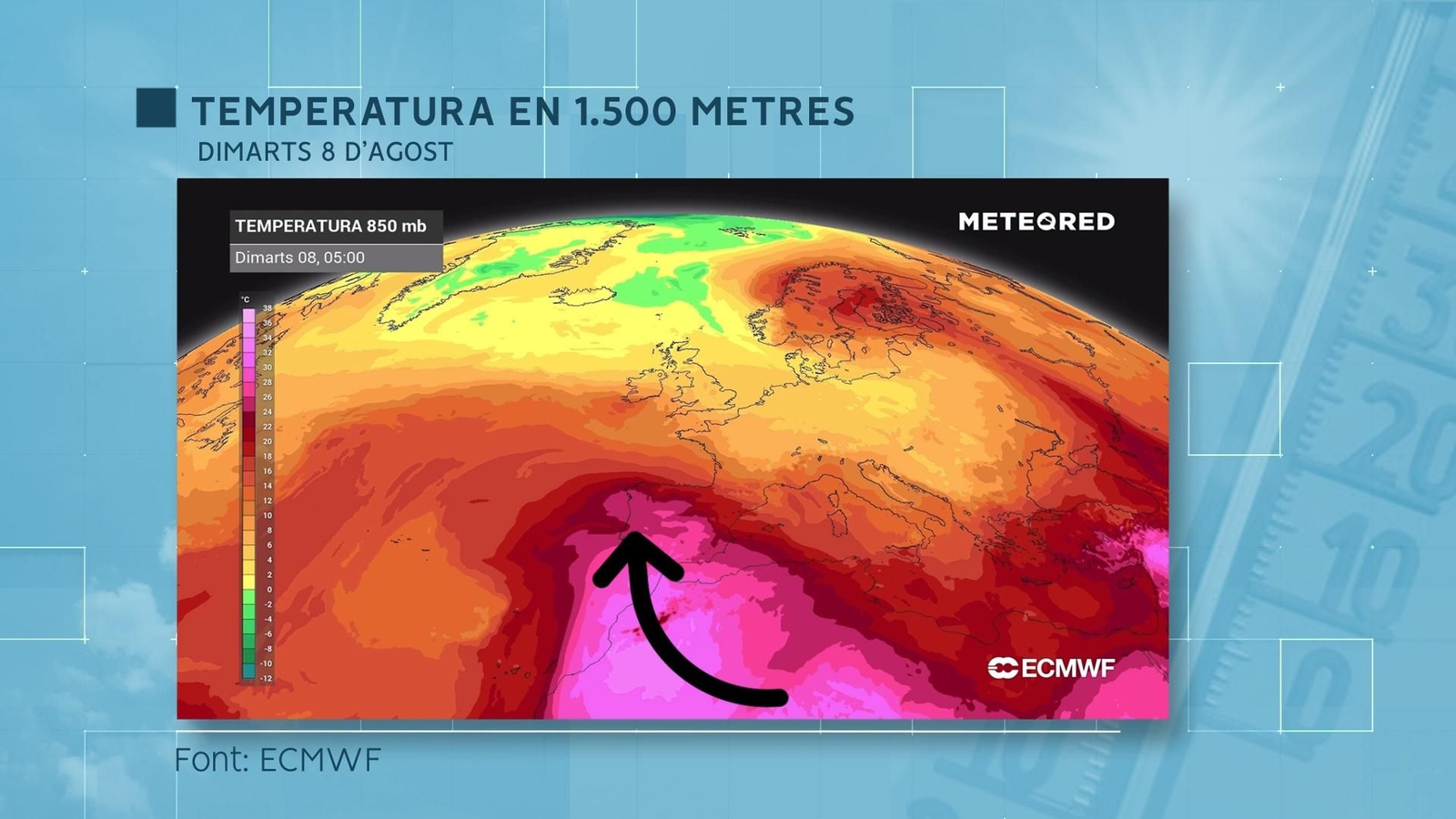TEMPERATURA A 1.500 METRES
