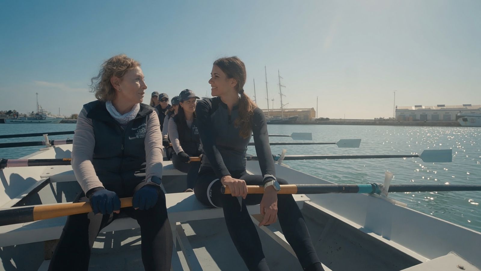 Una parada al port de Borriana per a practicar rem
