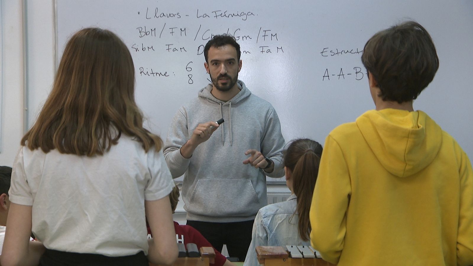 Imatge d'arxiu d'una aula
