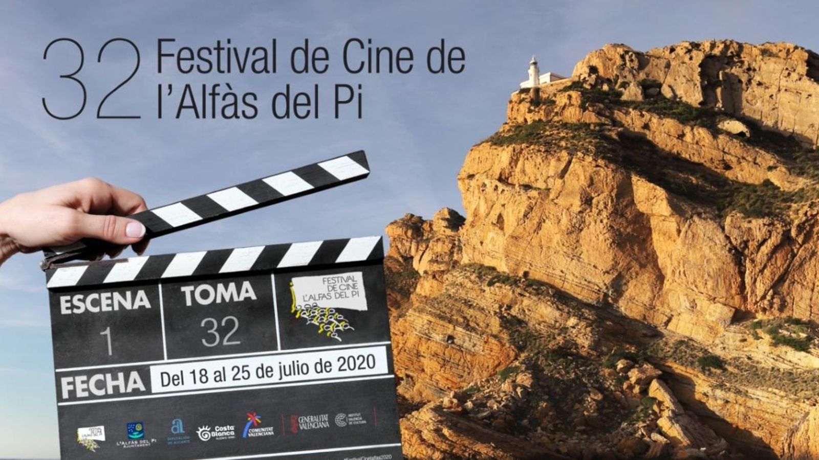 Cartell anunciador de la 32a edició del Festival de Cine de l'Alfàs del Pi