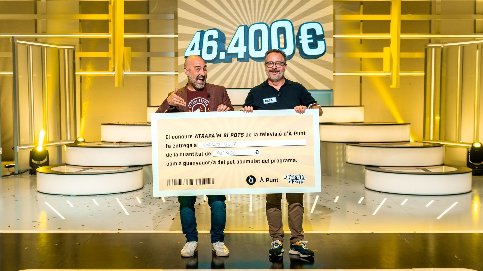 El castellonenc Óscar Ruiz guanya el tercer pot més alt de la història del programa 'Atrapa'm si pots'