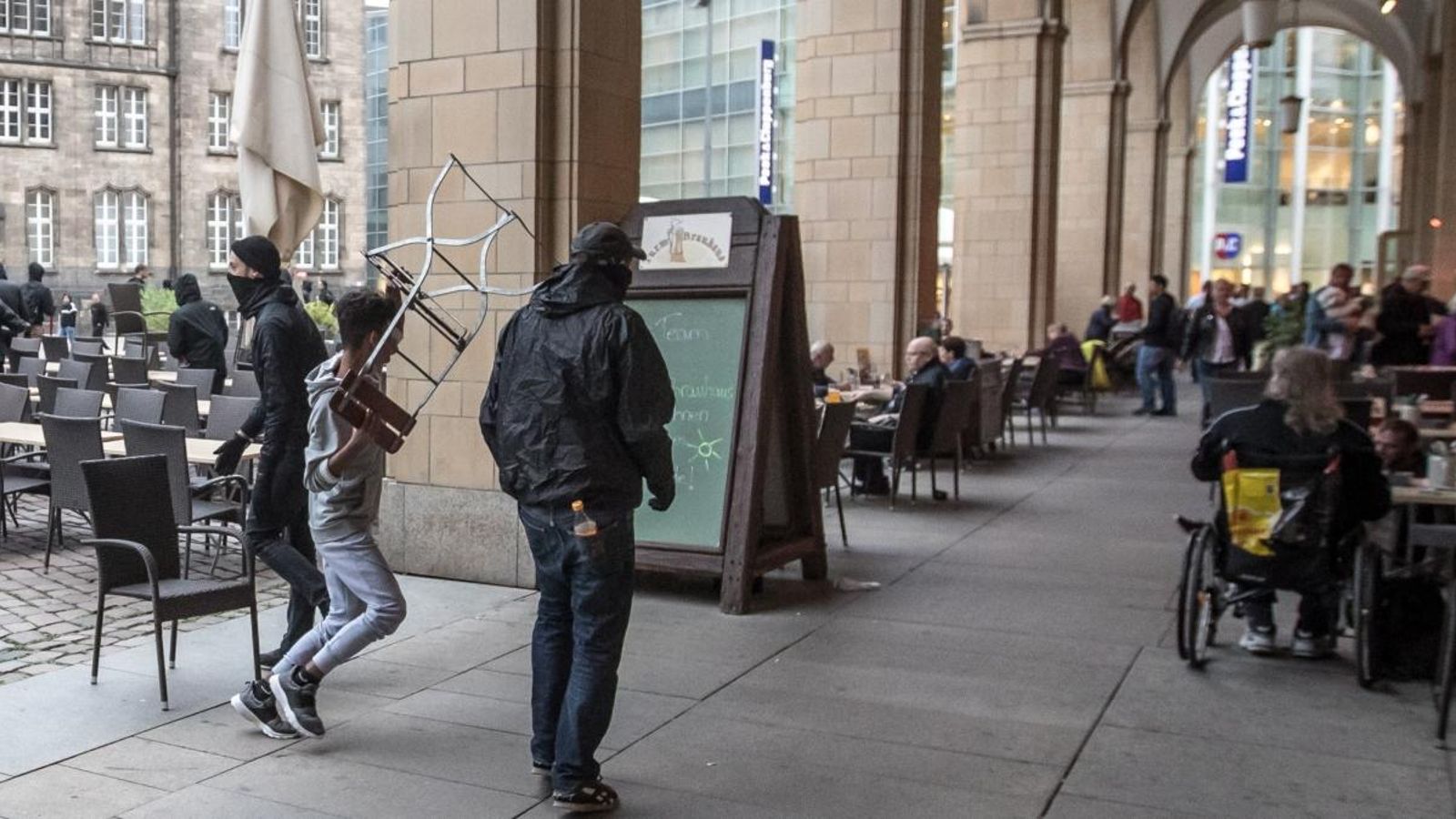 Protestes a la ciutat de Chemnitz
