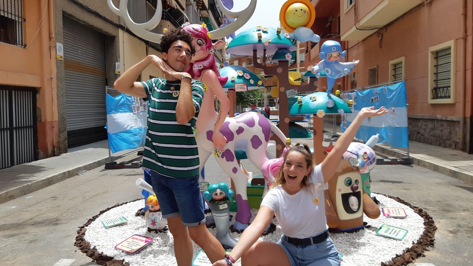 Laia i Pau a la foguera La Florida