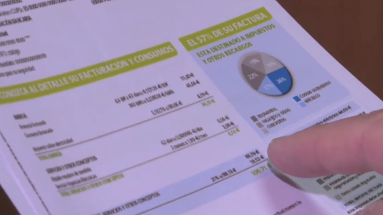Un consumidor revisa la factura de la llum