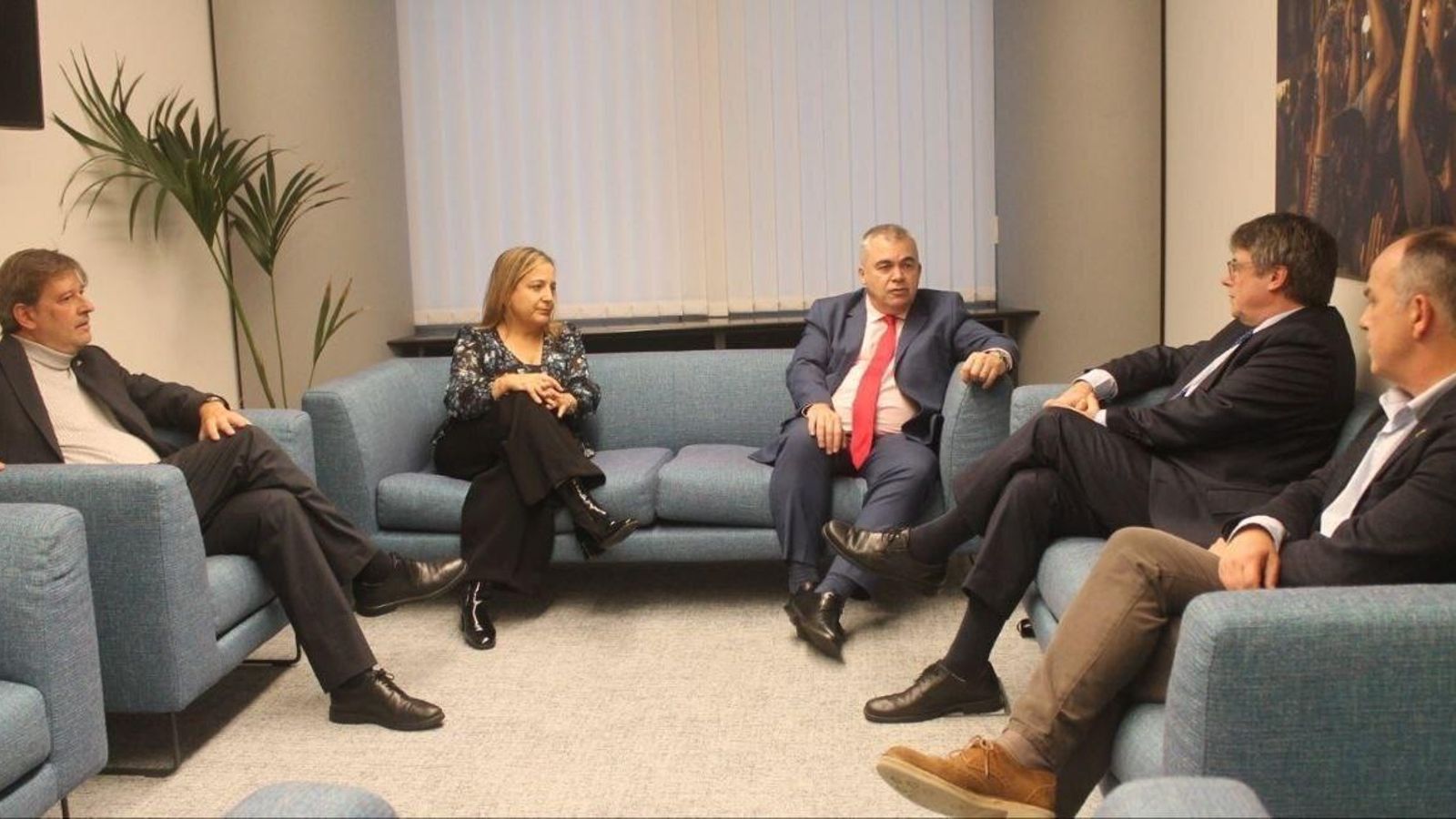 Reunió entre Santos Cerdán i Puigdemont el passat 30 d'octubre