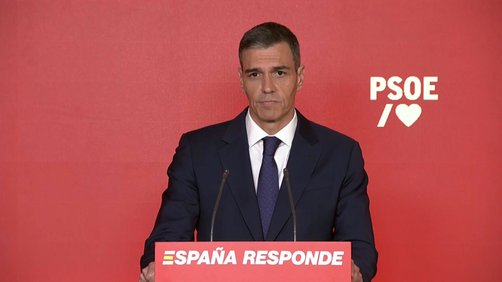 Pedro Sánchez compareix després de la dimissió de Santos Cerdán