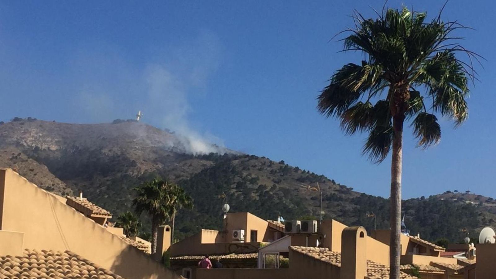 Focus de l’incendi al parc natural de la Serra Gelada