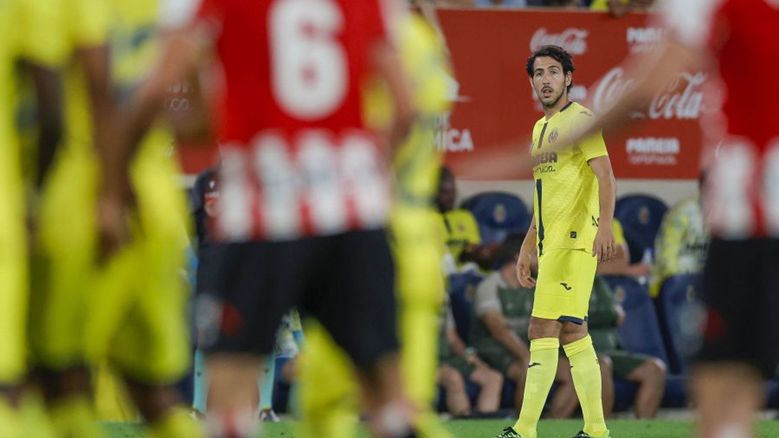 Dani Parejo, durant el partit de la primera volta, amb victòria local 1-0 a l'Estadi de la Ceràmica
