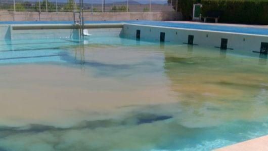 Estat de la piscina fa dos setmanes Estat de la piscina fa dos setmanes