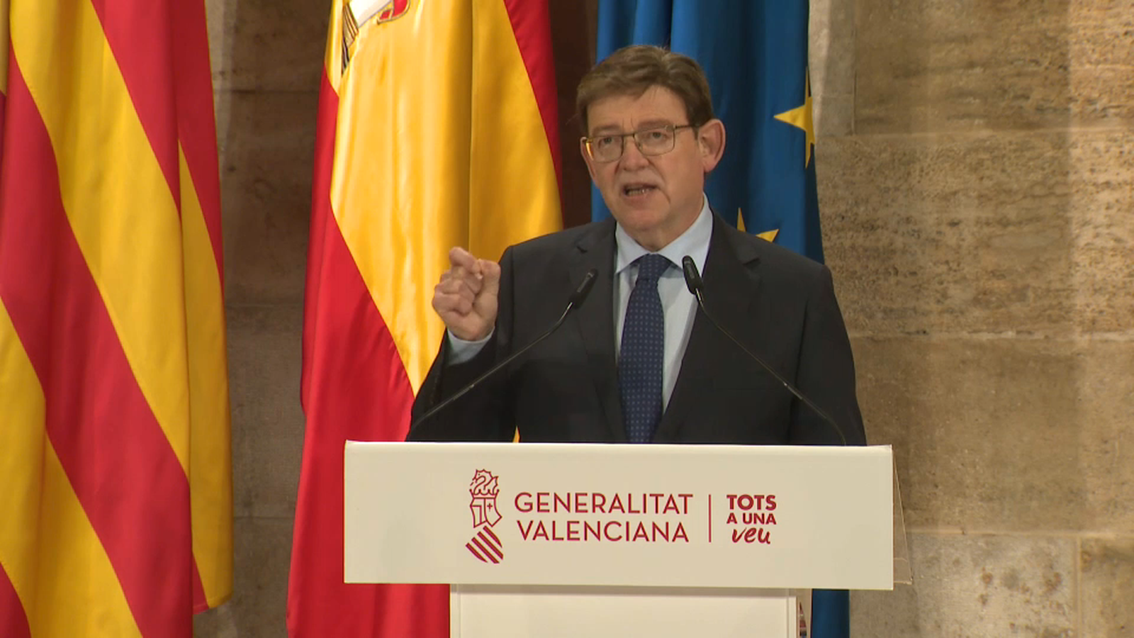 Ximo Puig en Les notícies de la nit