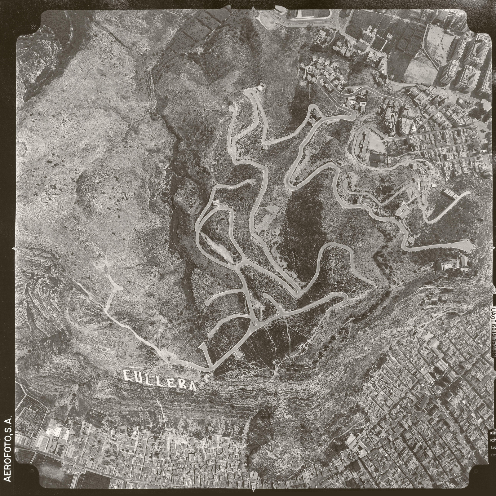 Imatge aèria de la zona el 30 d'abril de 1982