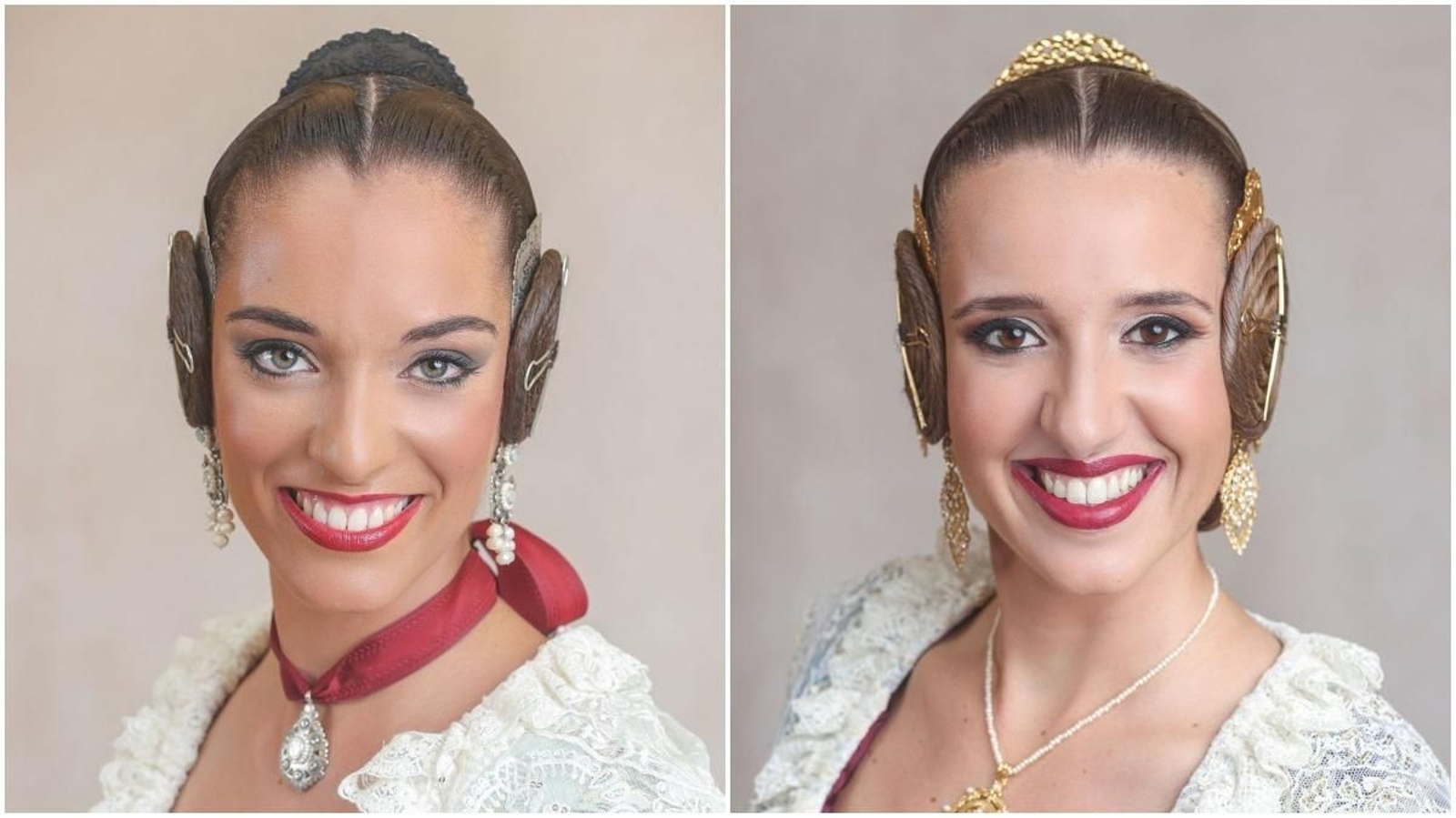 D'esquerra a dreta: Carmen Marín i Carolina Urgel