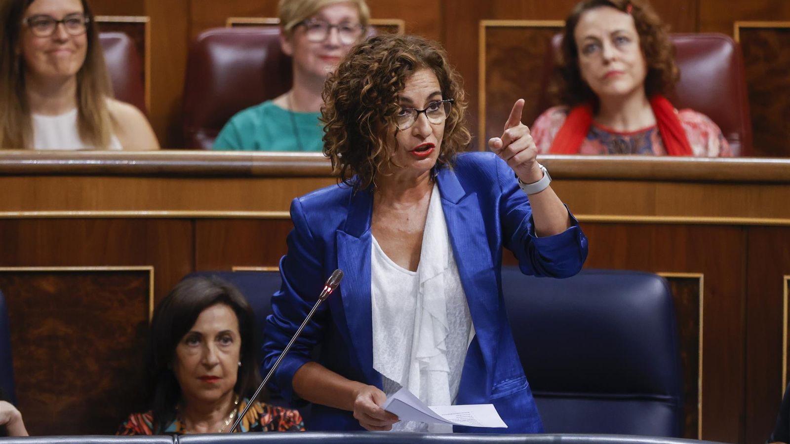 La ministra Montero, aquest dimecres en el Congrés