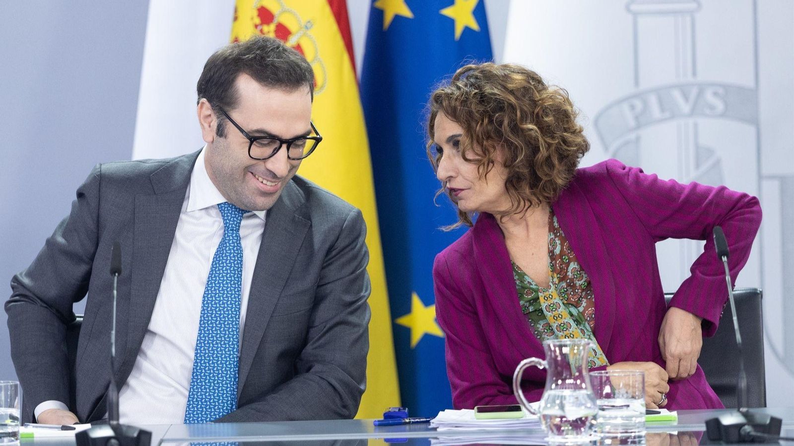 Els ministres Carlos Cuerpo i María Jesús Montero, este dimarts