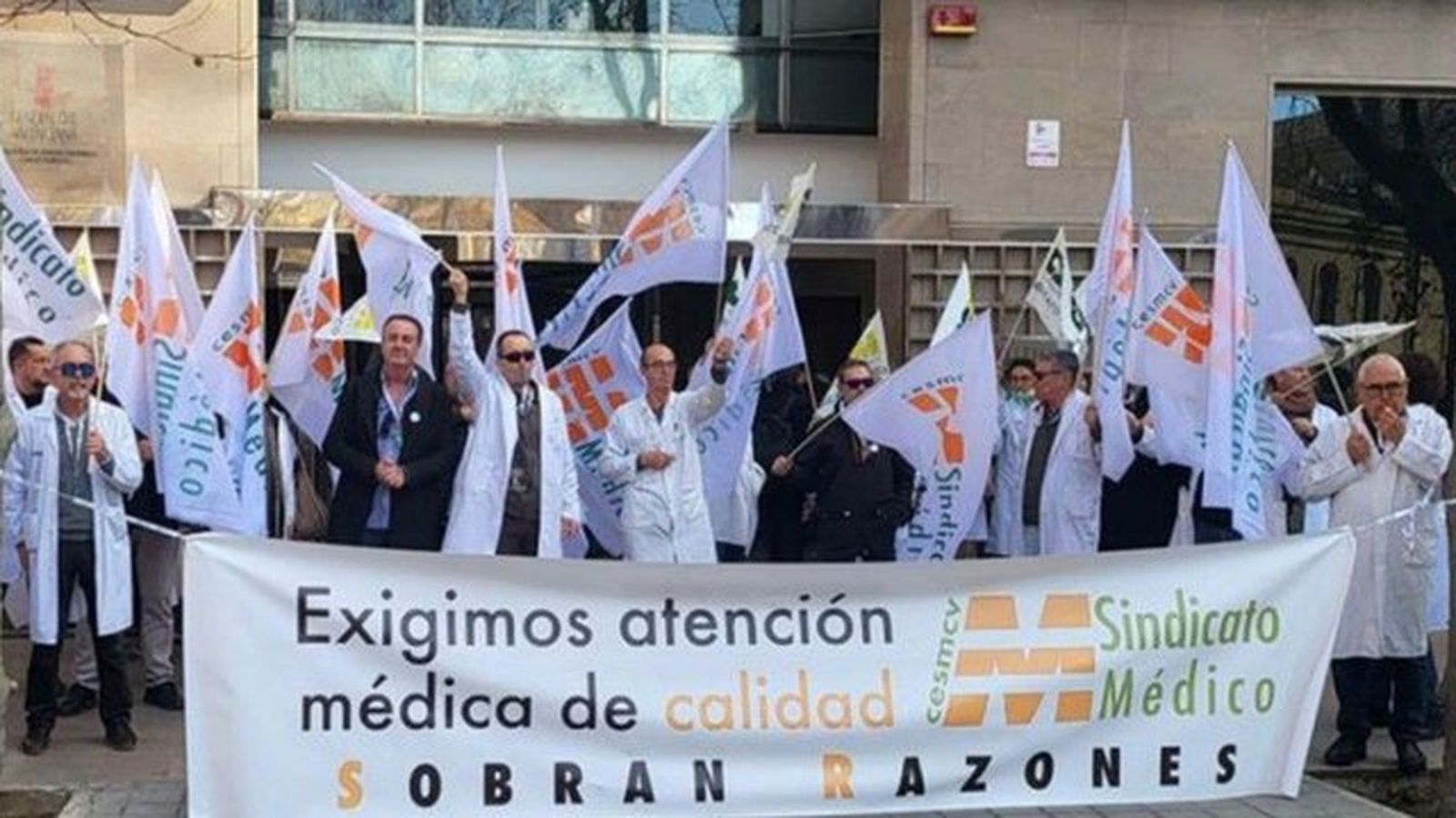 Imatge d'arxiu d'una protesta del Sindicat Mèdic