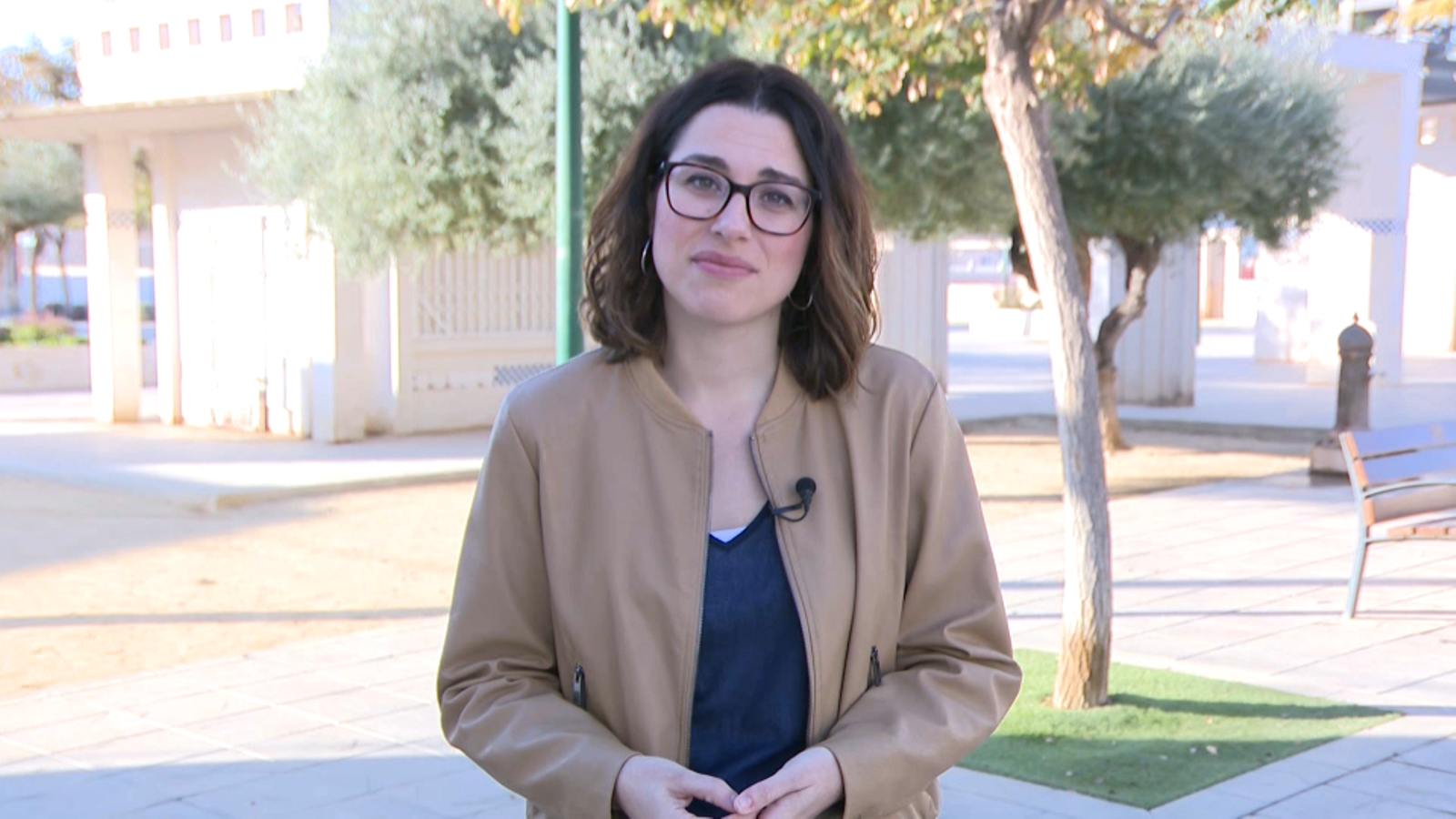 Aitana Mas durant una entrevista a Les Notícies del Matí