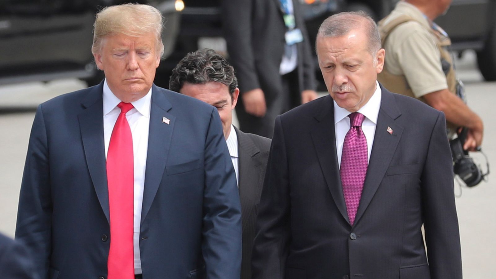 Trump i Erdogan, en una imatge d'arxiu a Brussel·les