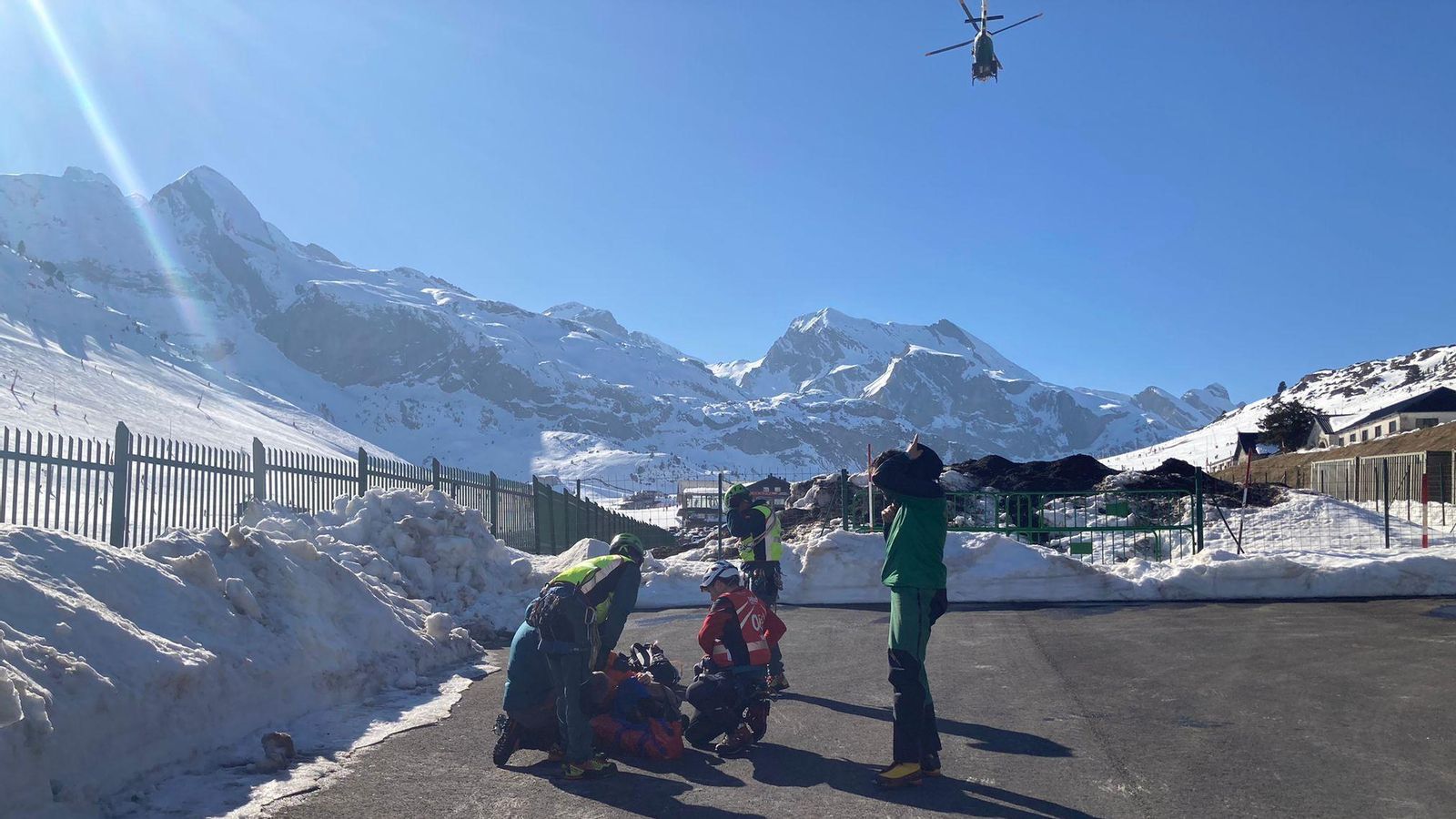 Moment d'un dels rescats al Pirineu aragonés