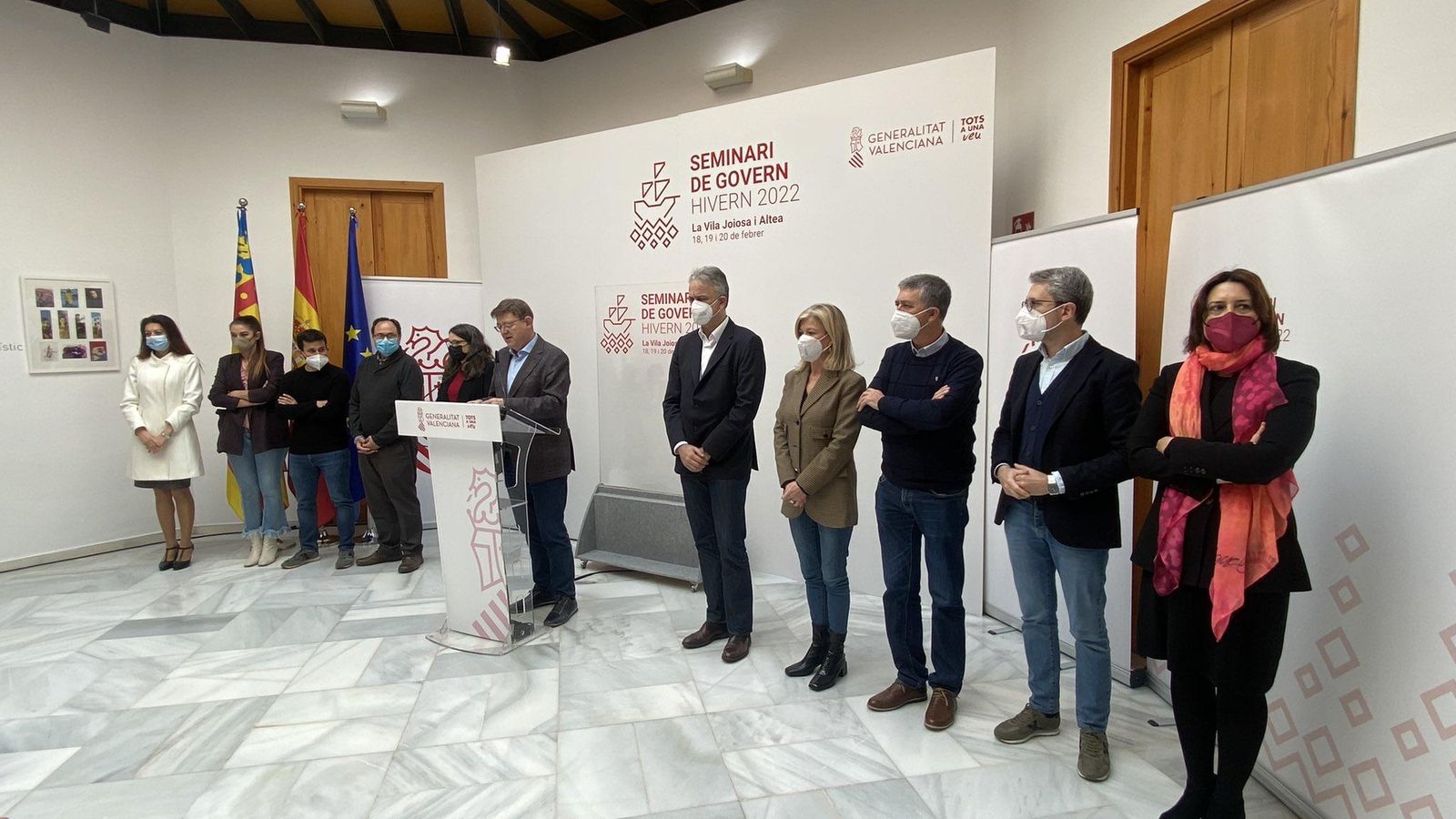 Una imatge del Consell, aquest diumenge, a Altea