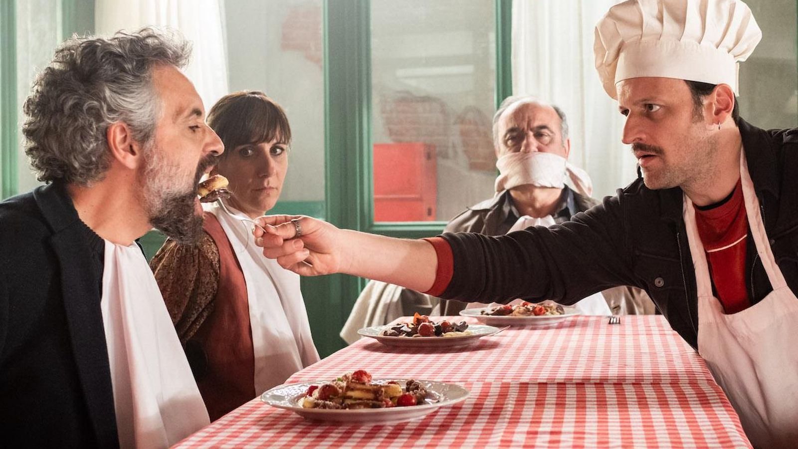 Pau Durà, Malena Alterio i Edu Soto en 'Toscana'