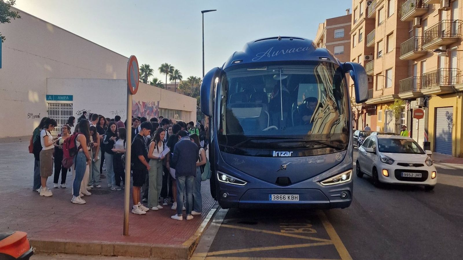 Imatge de l'autobús llogat el curs anterior