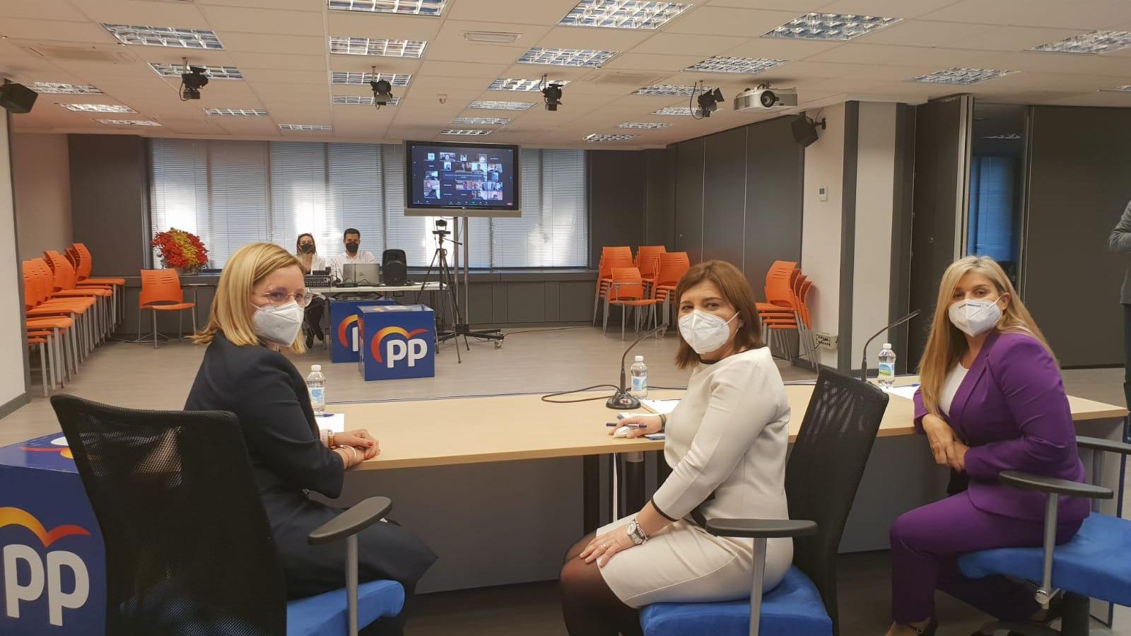 Imatge de la reunió telemàtica on s'ha decidit la data