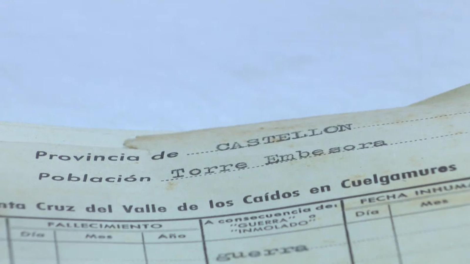 La Generalitat demanarà que s’acceleren les exhumacions dels valencians del Valle de los Caídos