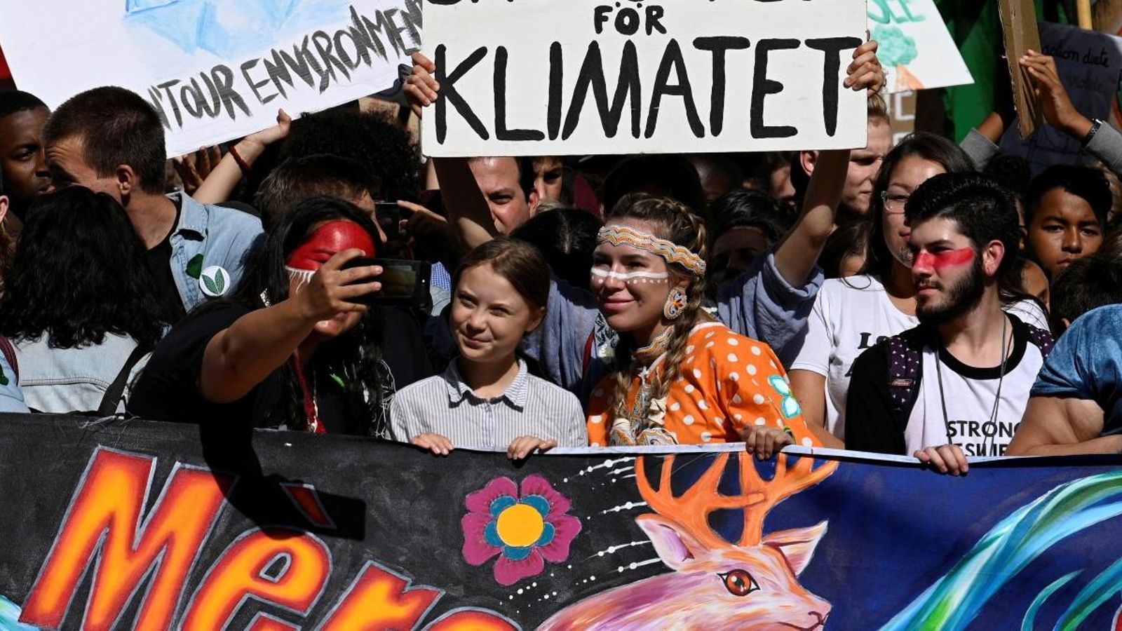 L’activista Greta Thunberg en la manifestació pel clima, el passat 27 de setembre a Montreal
