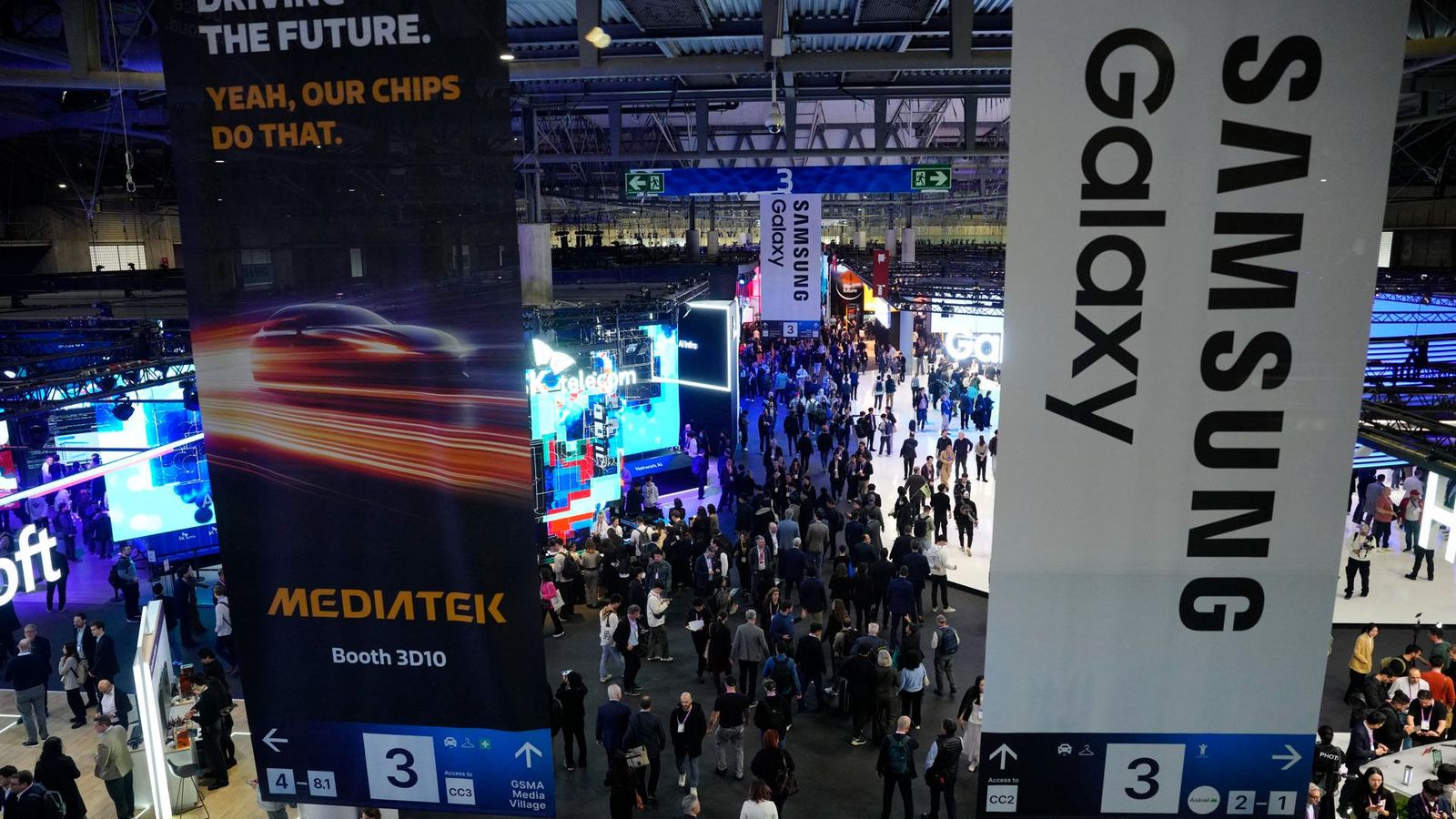 Pavelló de la fira de Barcelona on fa unes hores ha començat una nova edició del Mobile World Congress