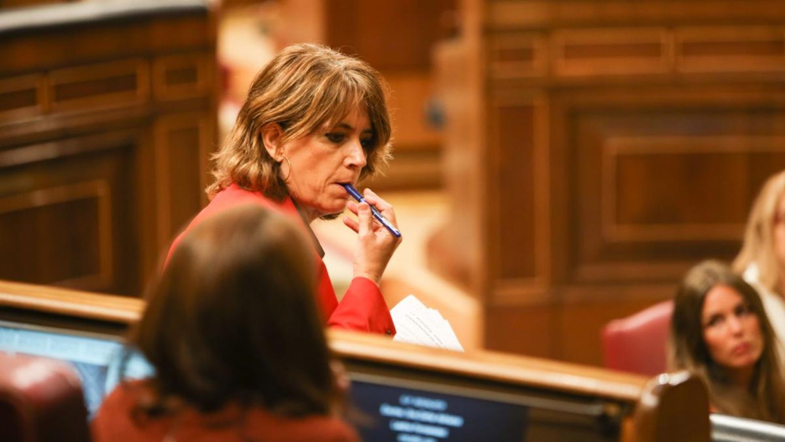 La ministra Dolores Delgado, aquest dimecres al Congrés dels Diputats