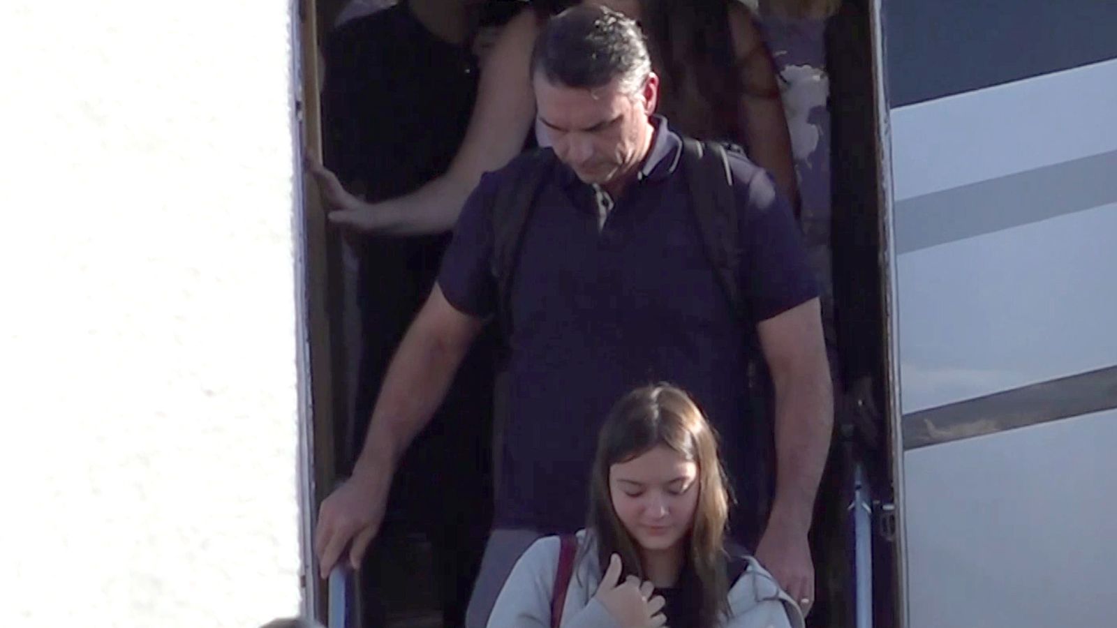 Bosonaro i la seua família, a l'arribada, este dimecres, a Miami