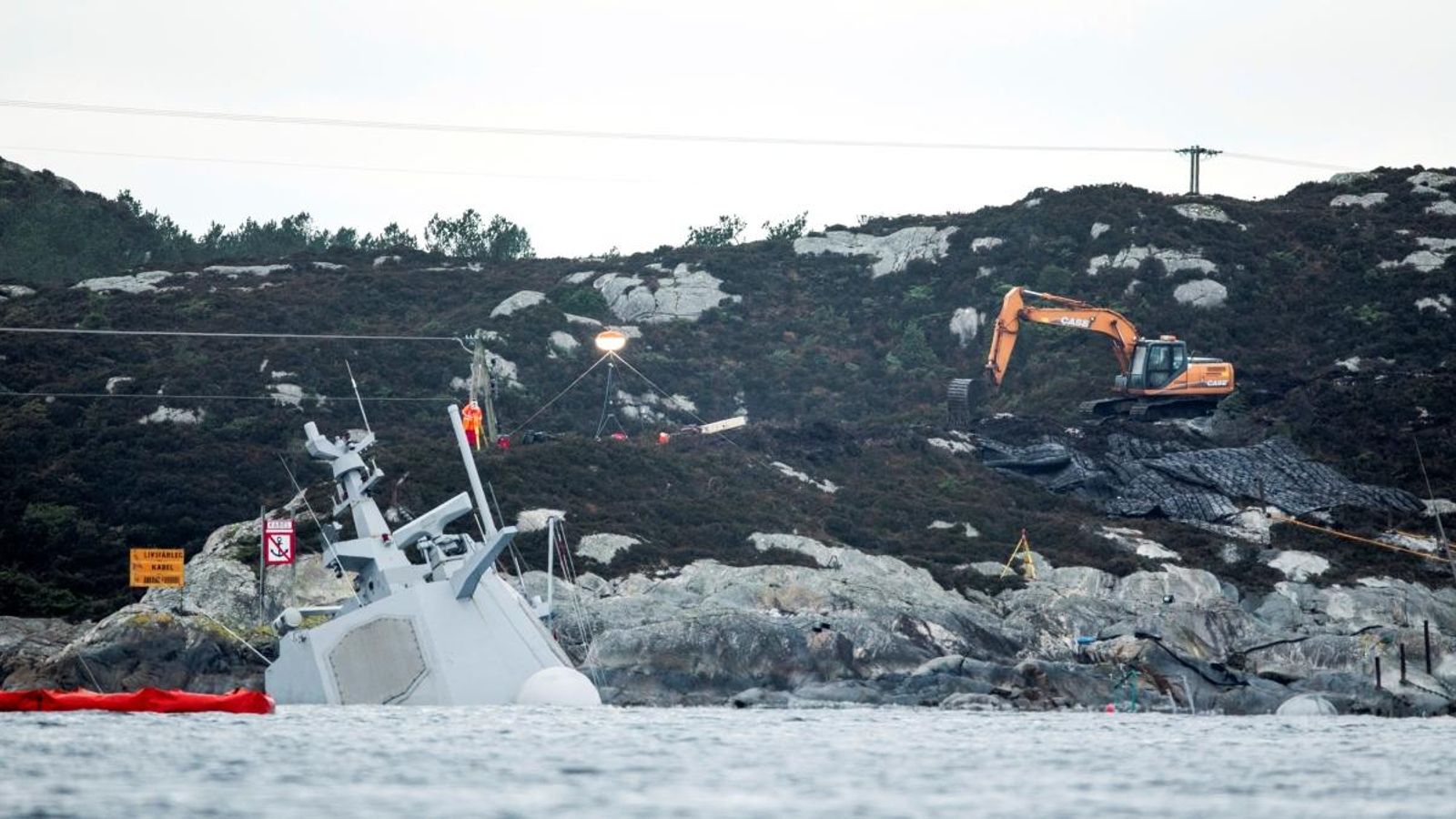 La fragata de Navantia sinistrada a Bergen