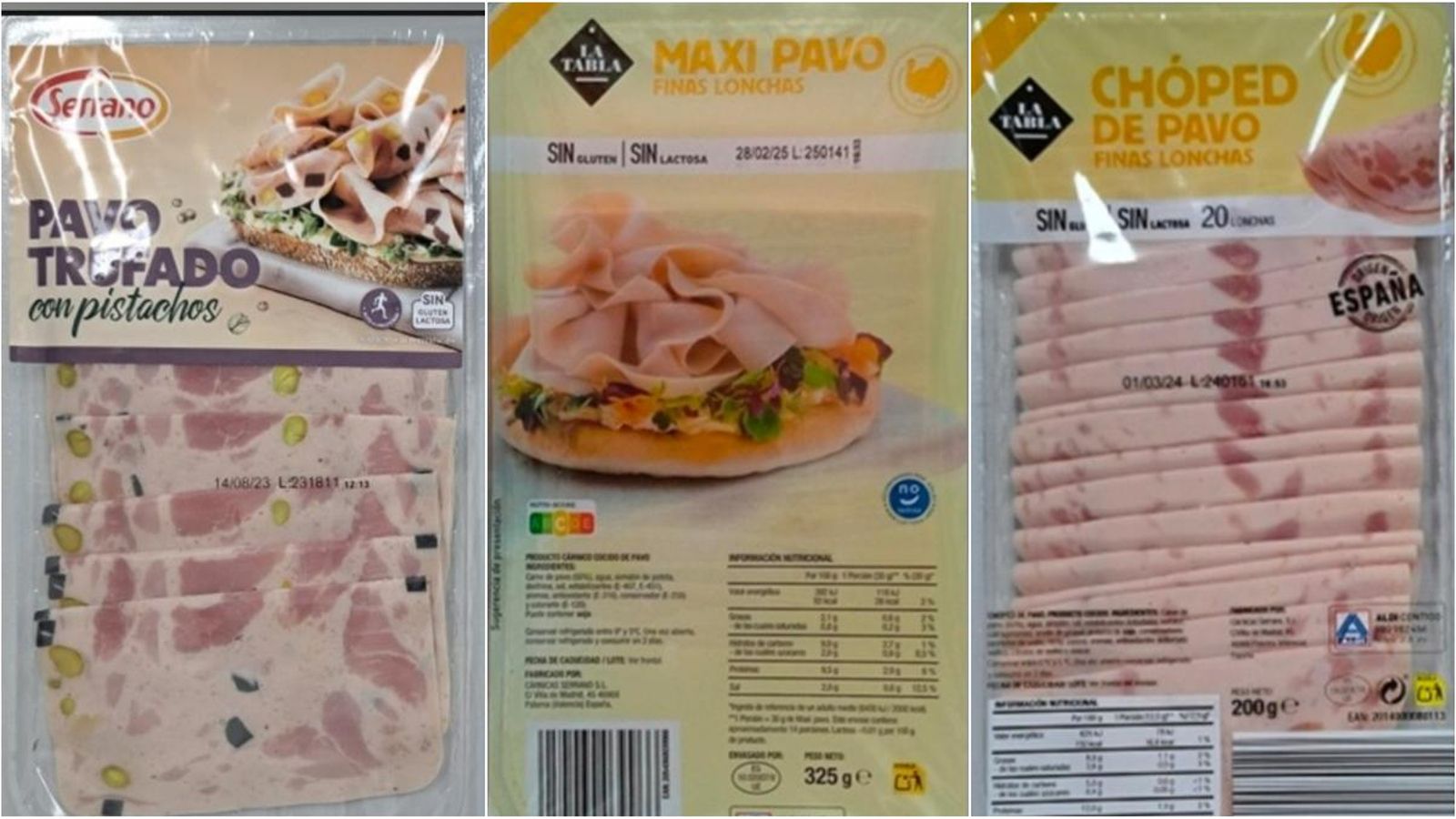 Productes afectats per la presència de listèria