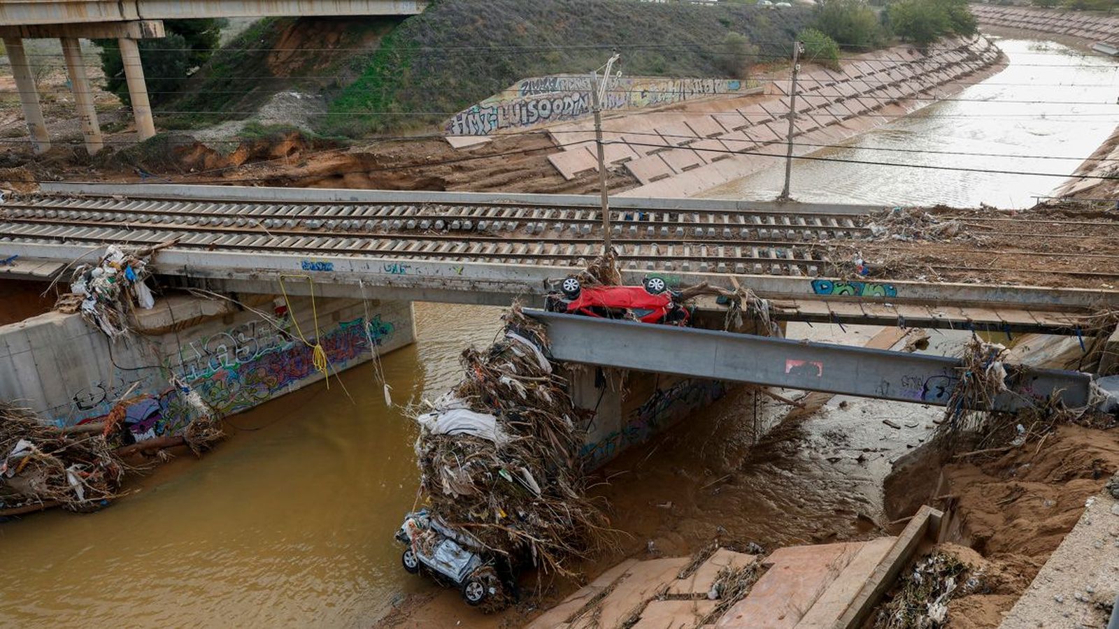 La destrucció causada per la dana, en una imatge d'arxiu